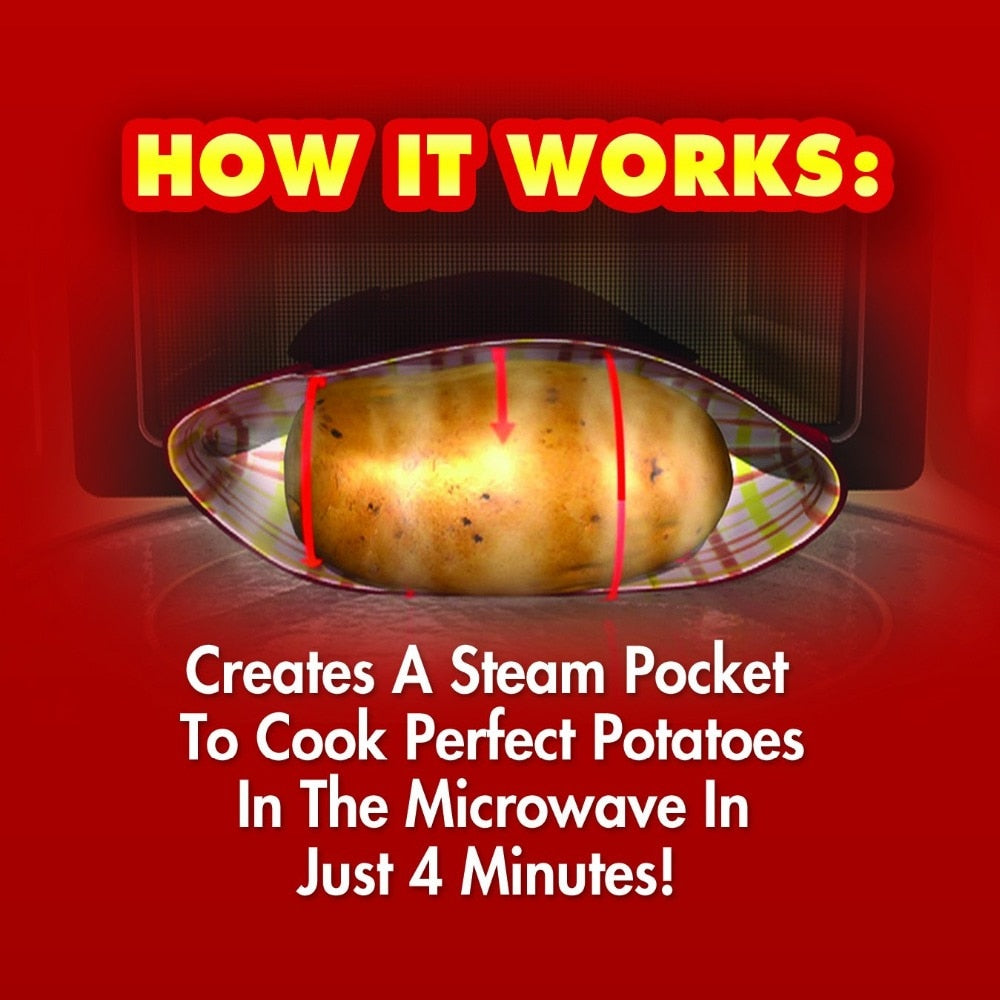 Reusable Microwave Potato Cooker Bag